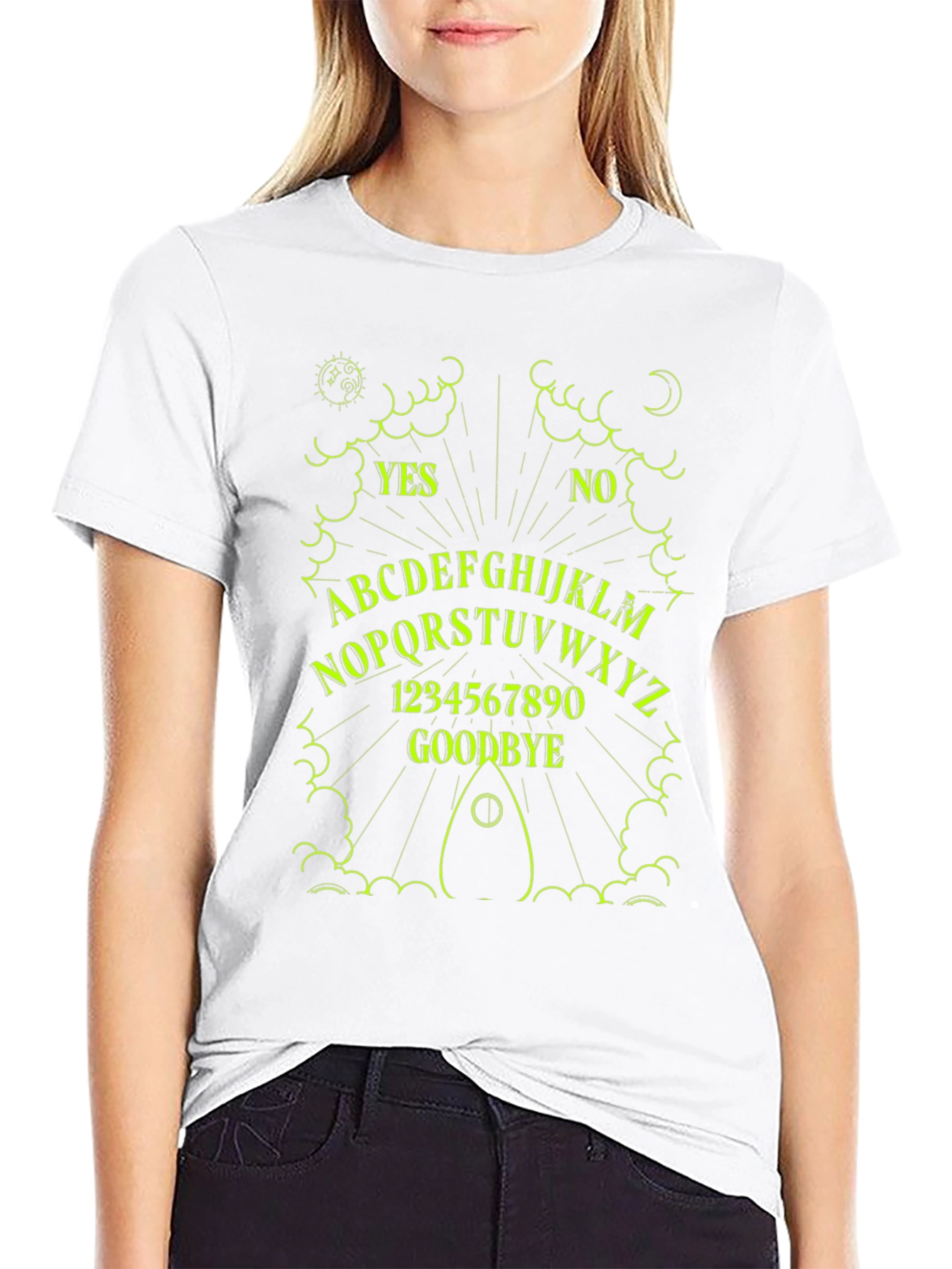 Mystic Ouija Board Graphic Tee - Black