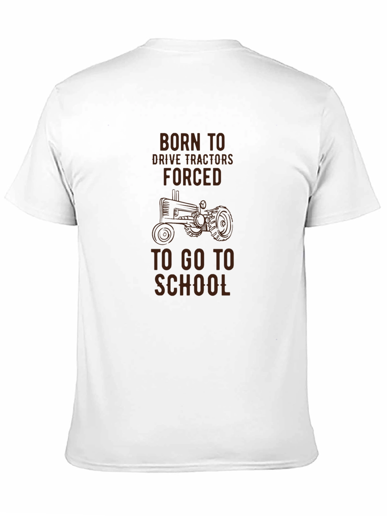 Born to Drive Tractors Mens Black T-Shirt