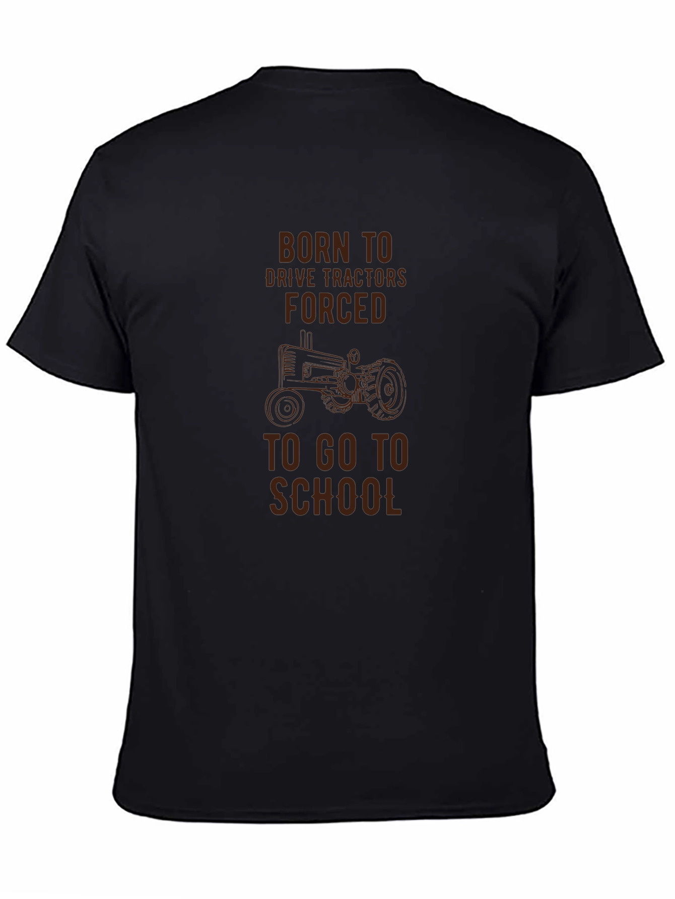 Born to Drive Tractors Mens Black T-Shirt