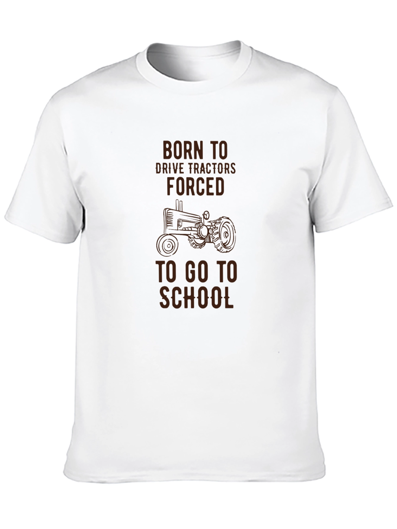Born to Drive Tractors Mens Black T-Shirt