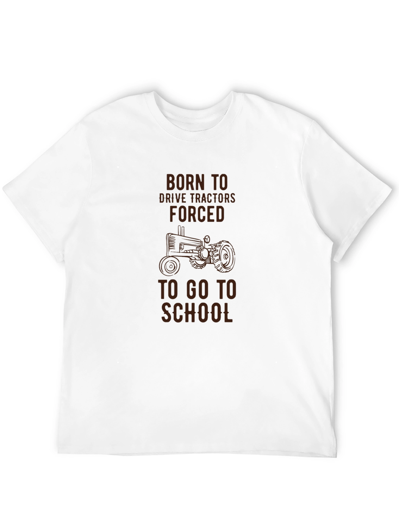 Born to Drive Tractors Mens Black T-Shirt