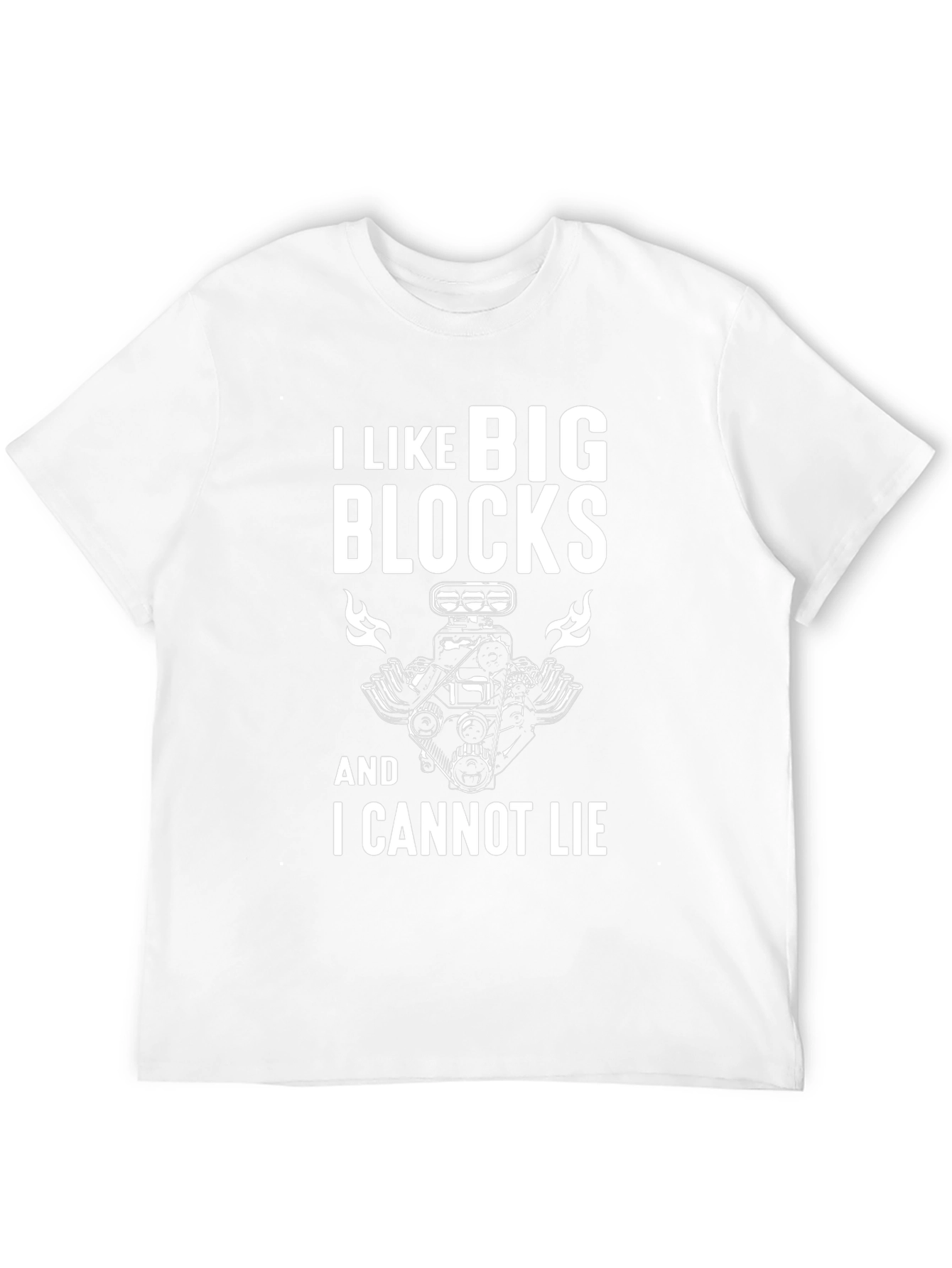 I Like Big Blocks T-Shirt - Car Engine Tee