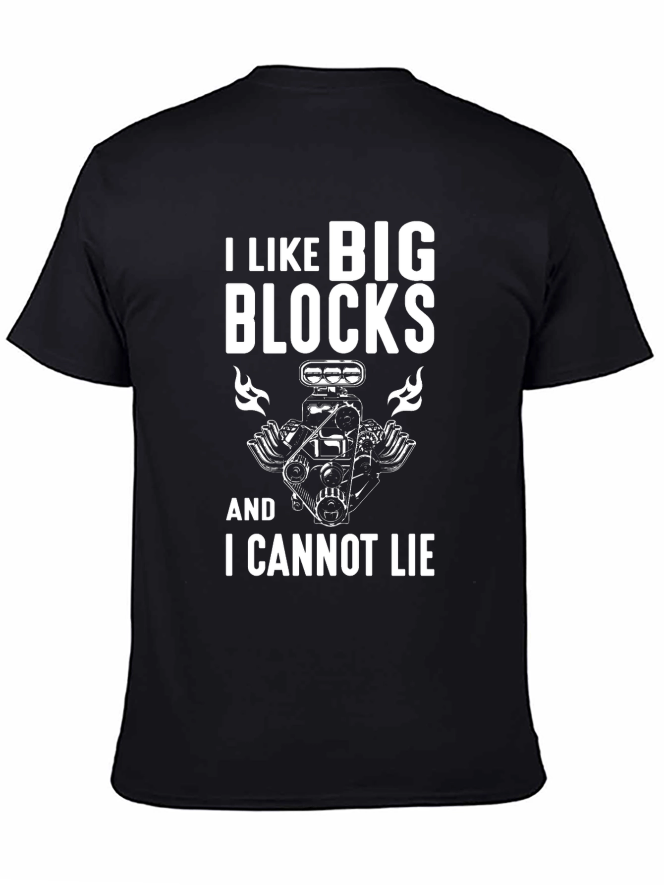 I Like Big Blocks T-Shirt - Car Engine Tee