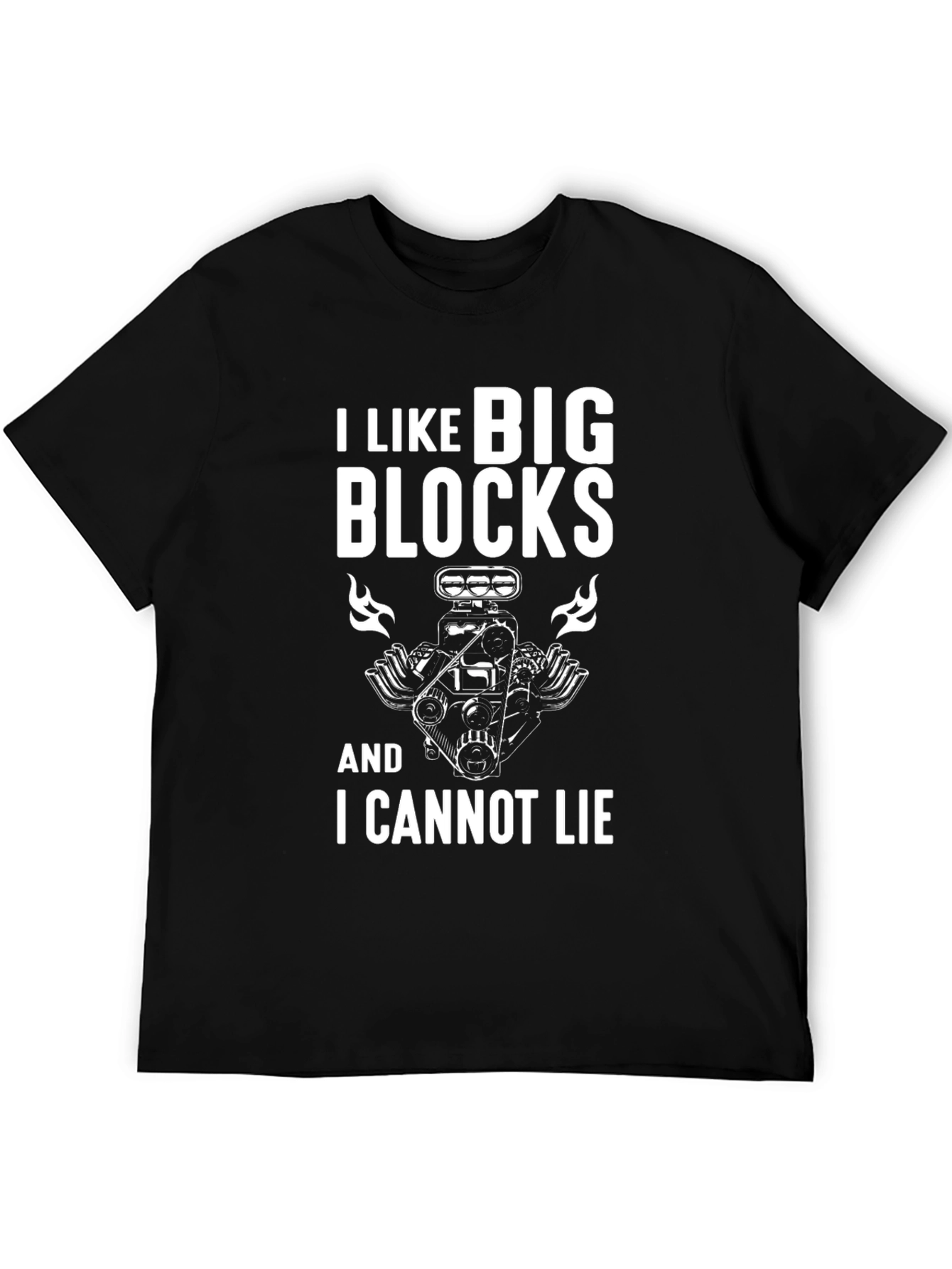 I Like Big Blocks T-Shirt - Car Engine Tee