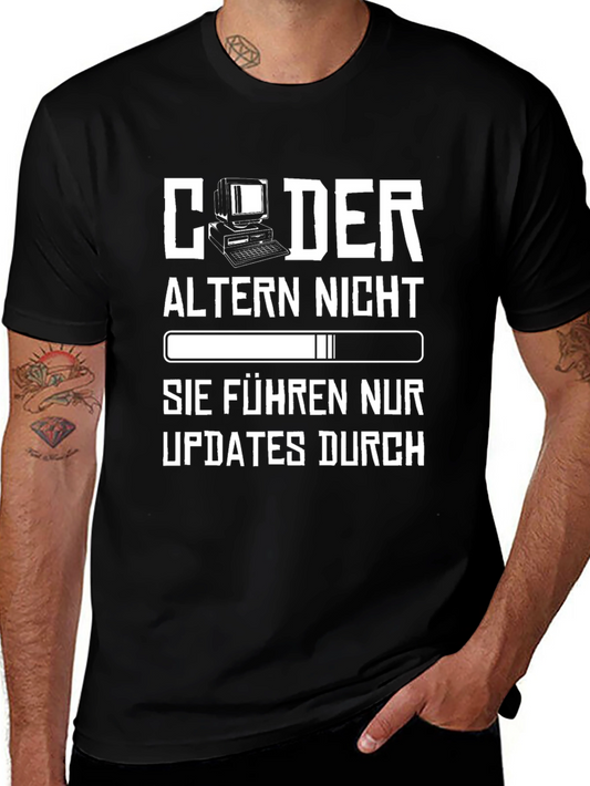 Coder Updates T-Shirt - Funny Programmer Gift