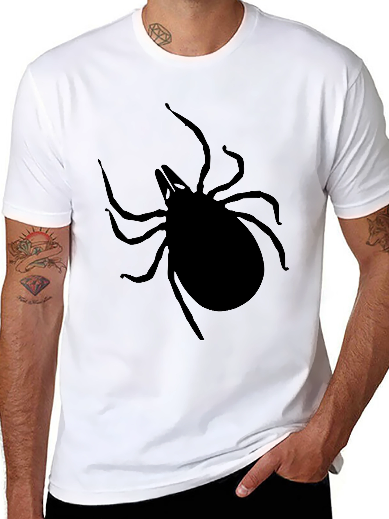 Black Tick Graphic Tee - Entomologist Humor Shirt