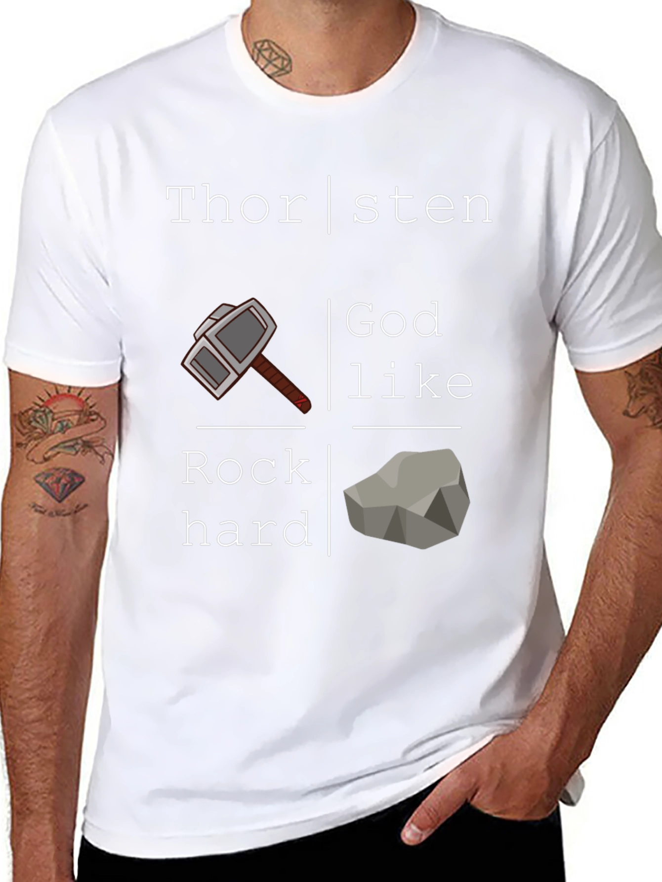 Thorsten Godlike Rock Hard Graphic T-Shirt