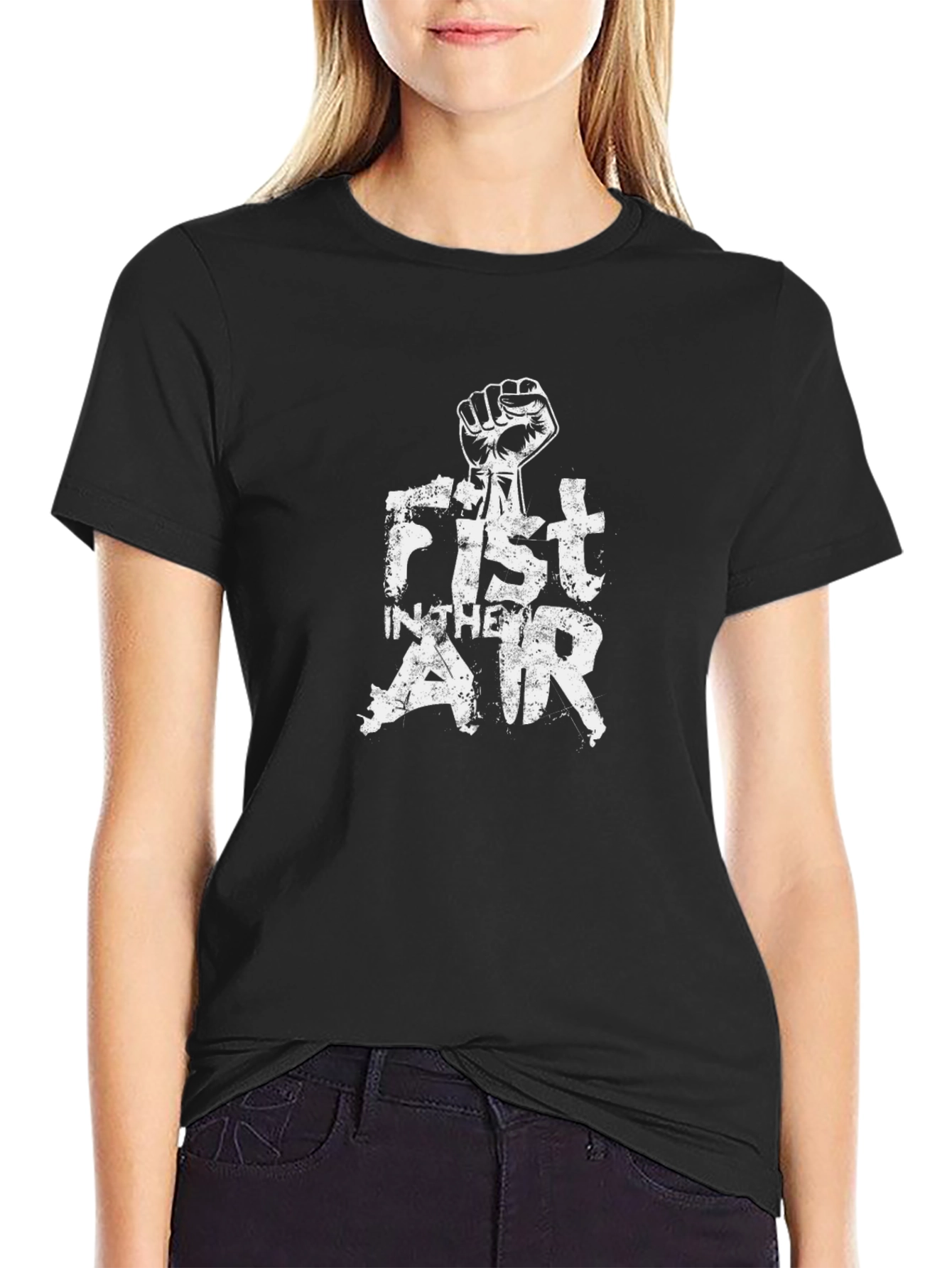 Fist in the Air Graphic Tee - Black