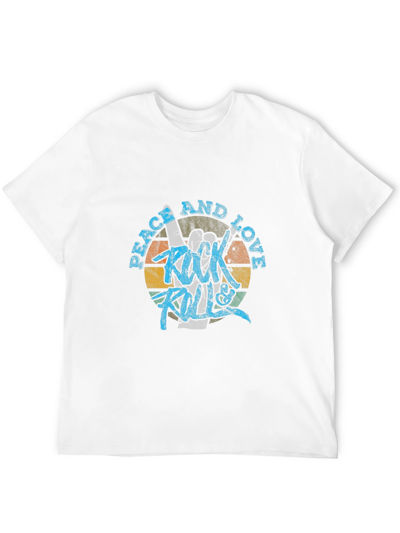 Peace Love & Rock N Roll Graphic T-Shirt