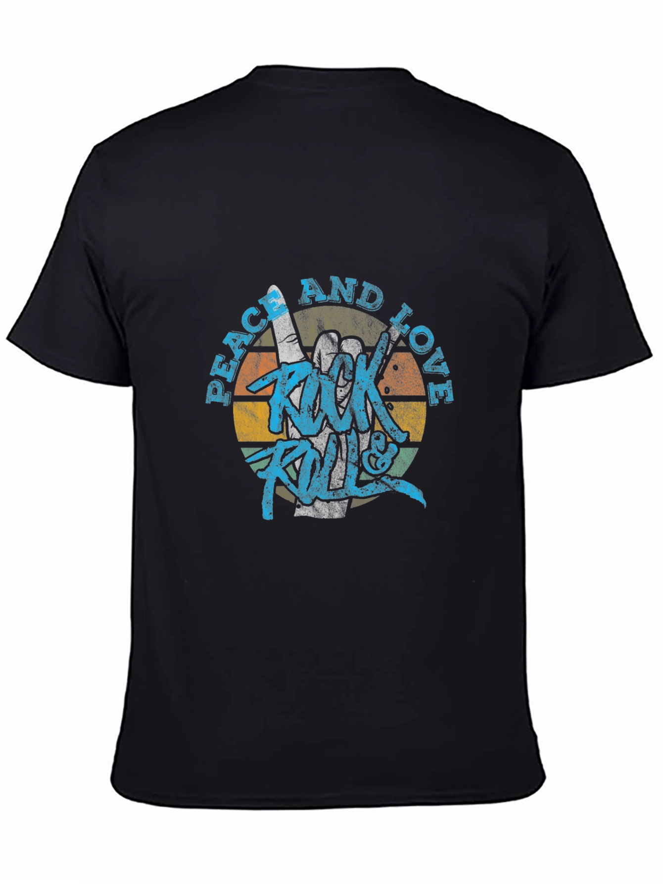 Peace Love & Rock N Roll Graphic T-Shirt