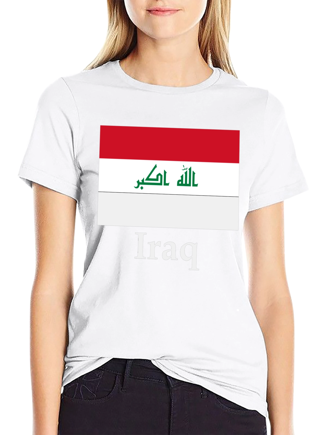 Iraq Flag T-Shirt - Black Graphic Tee