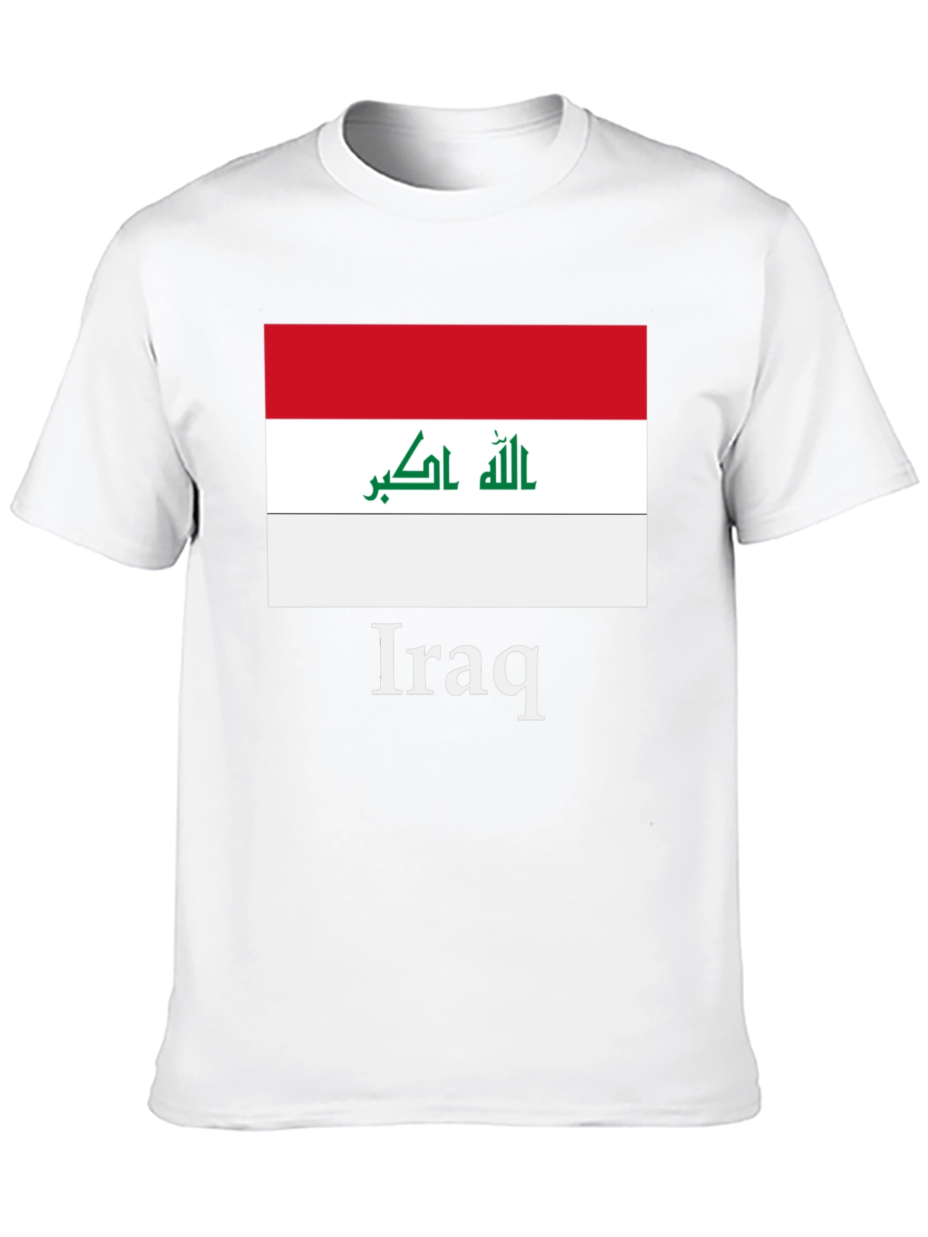 Iraq Flag T-Shirt - Black Graphic Tee