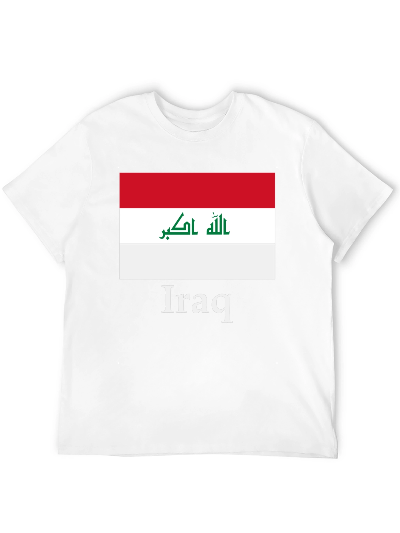 Iraq Flag T-Shirt - Black Graphic Tee