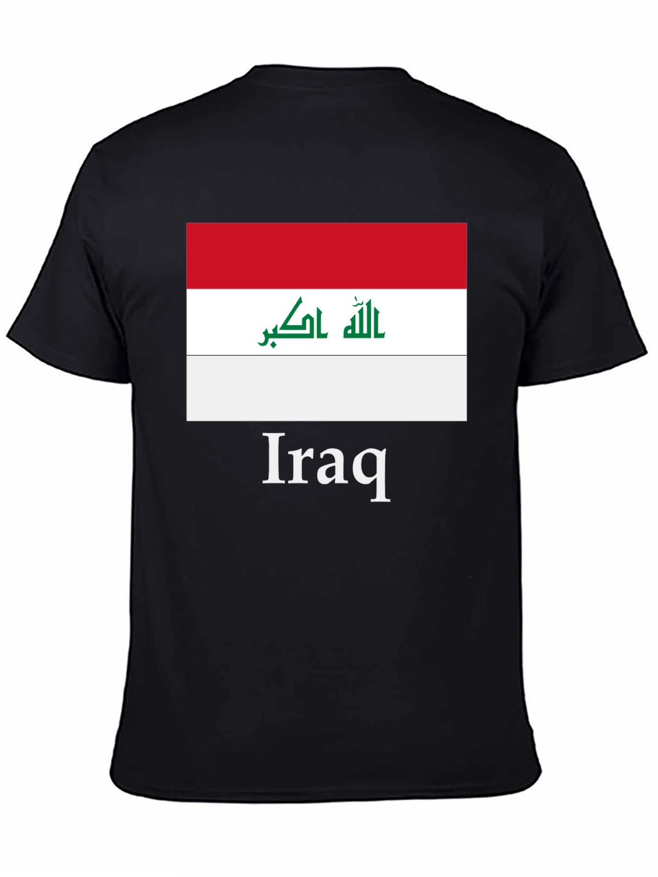 Iraq Flag T-Shirt - Black Graphic Tee