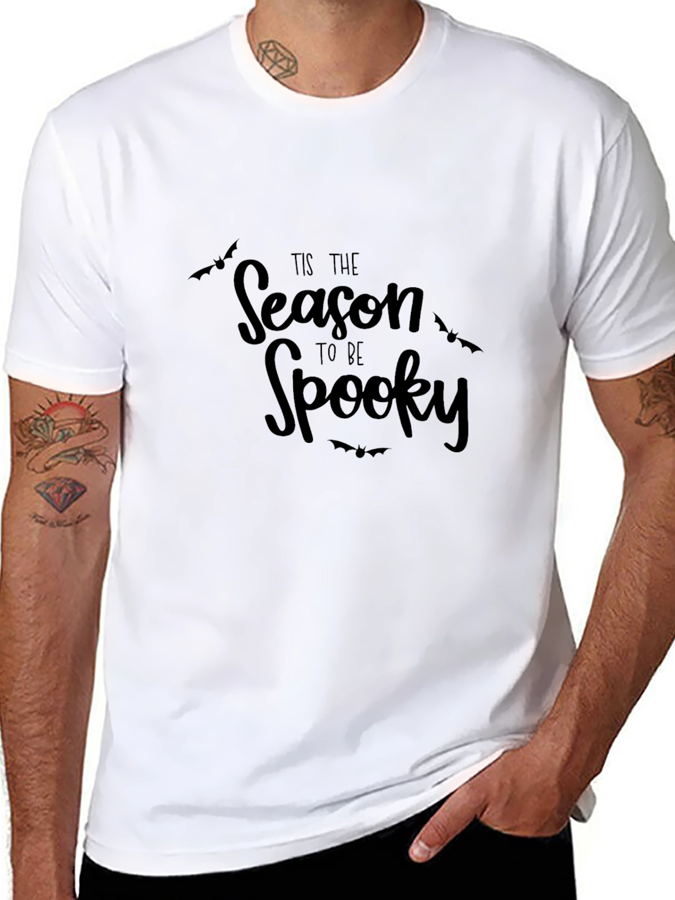 Tis The Season to Be Spooky Black T-Shirt
