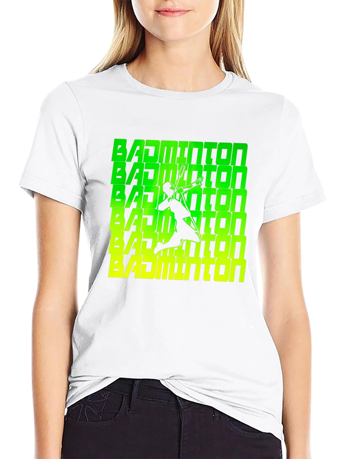 Badminton Player Graphic Tee