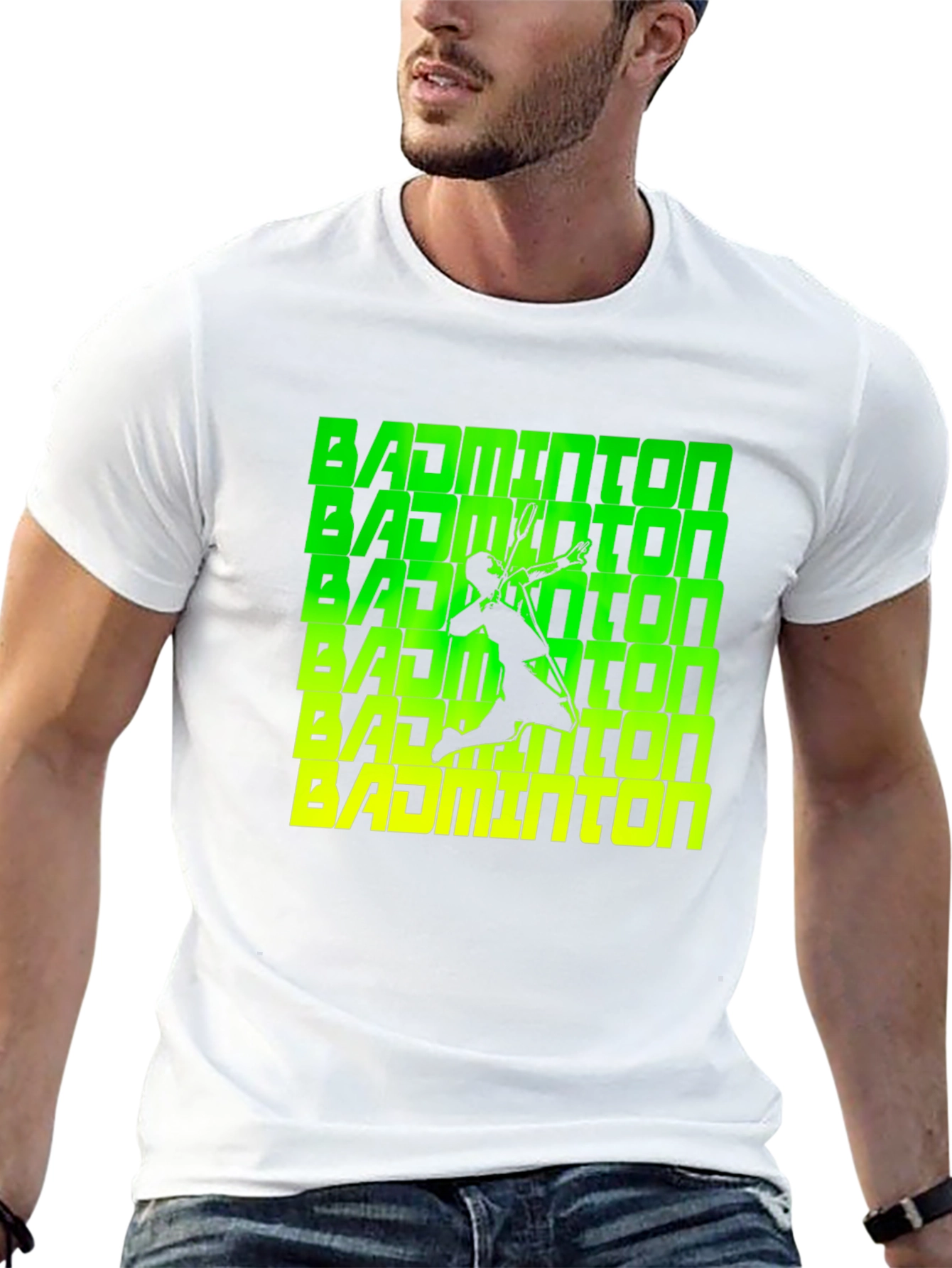 Badminton Player Graphic Tee