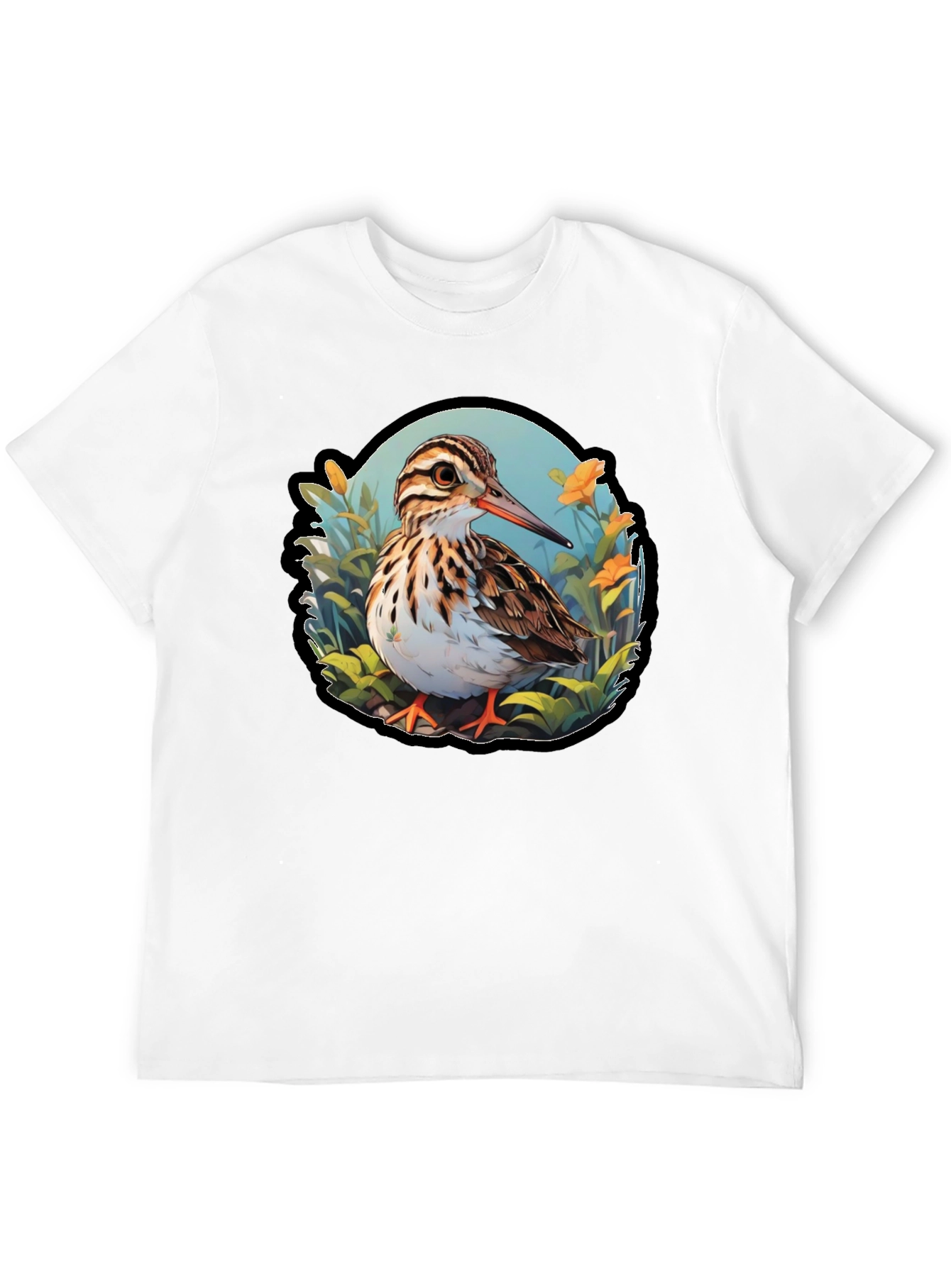 Sandpiper Bird Graphic Tee - Nature Inspired T-Shirt