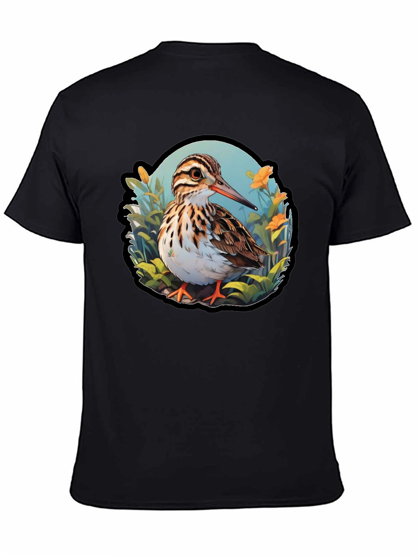 Sandpiper Bird Graphic Tee - Nature Inspired T-Shirt