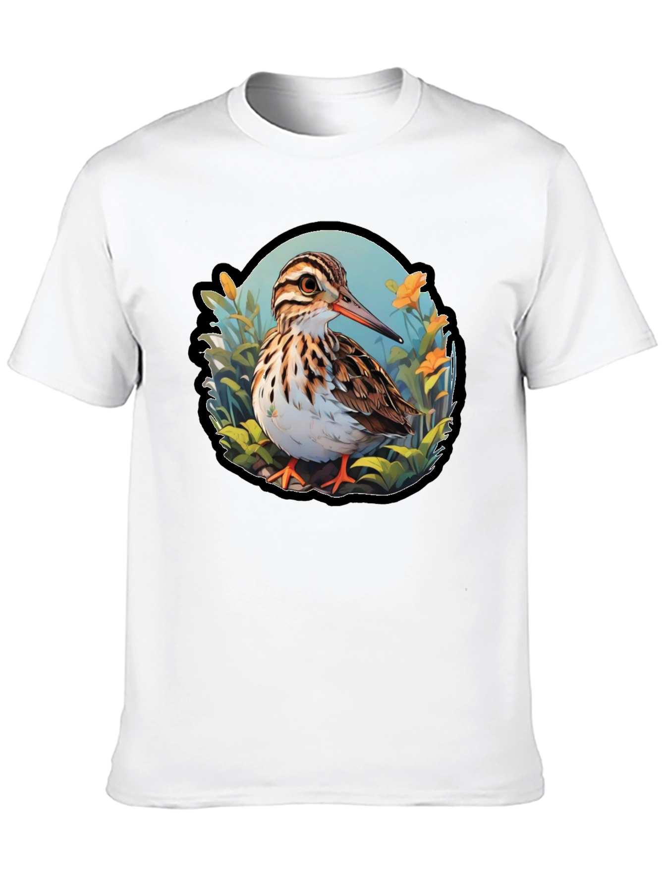 Sandpiper Bird Graphic Tee - Nature Inspired T-Shirt