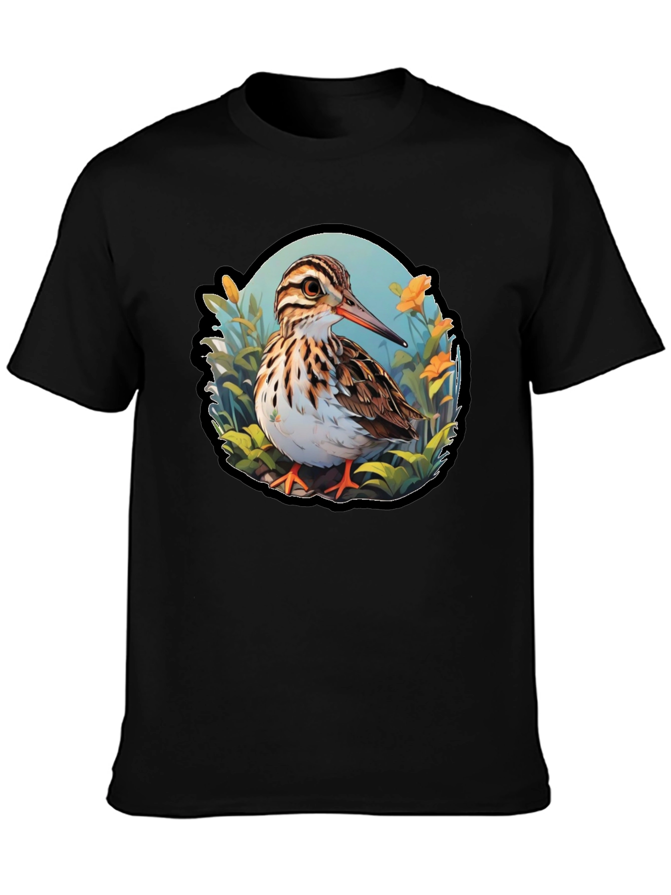 Sandpiper Bird Graphic Tee - Nature Inspired T-Shirt