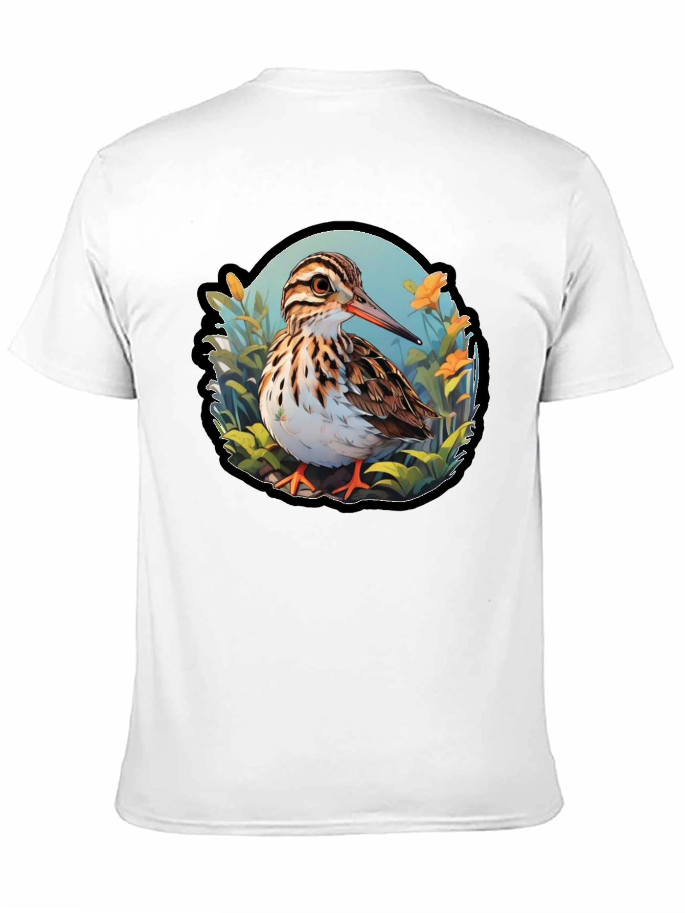 Sandpiper Bird Graphic Tee - Nature Inspired T-Shirt