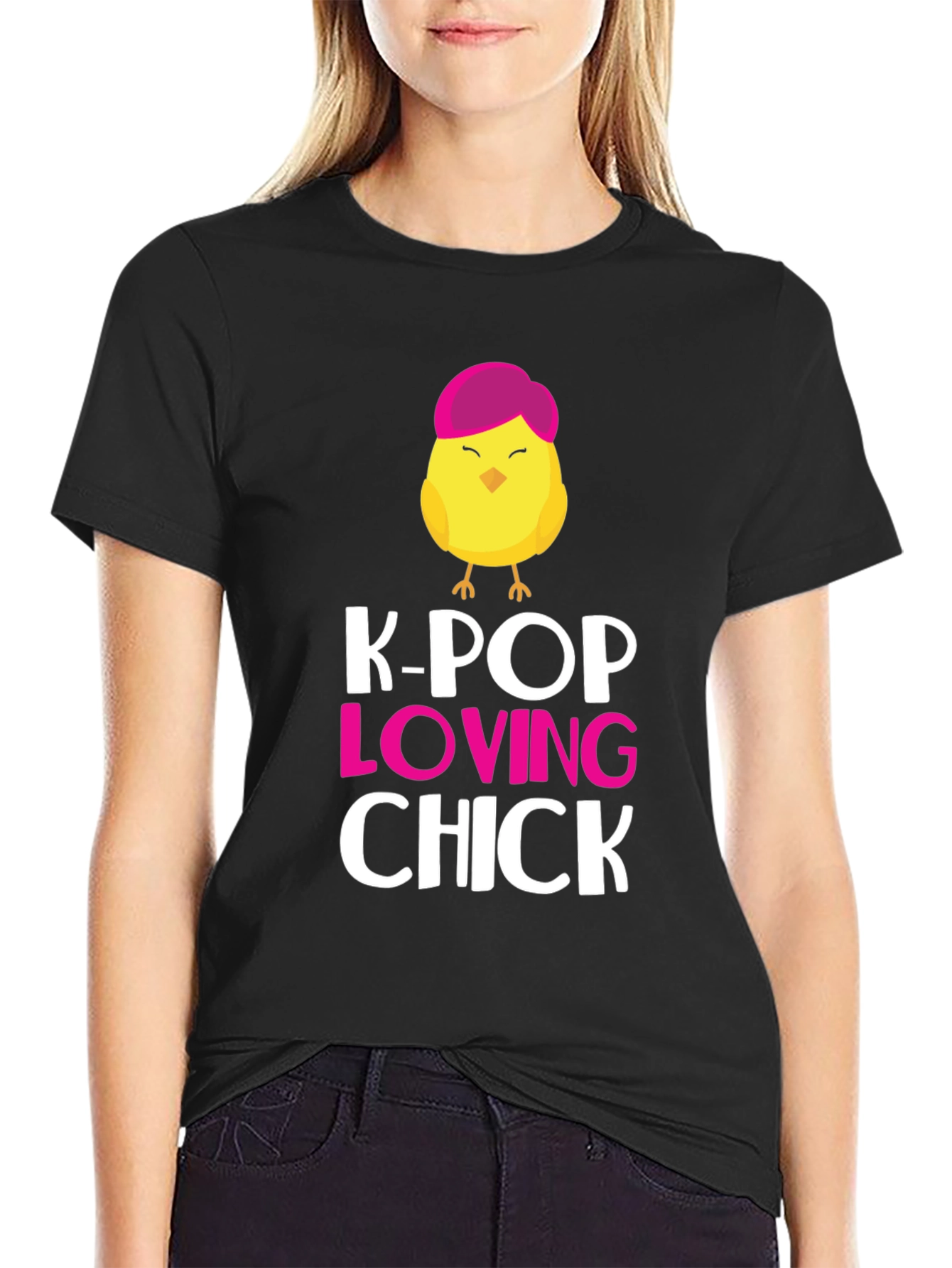 K-Pop Loving Chick T-Shirt Cute Graphic Tee