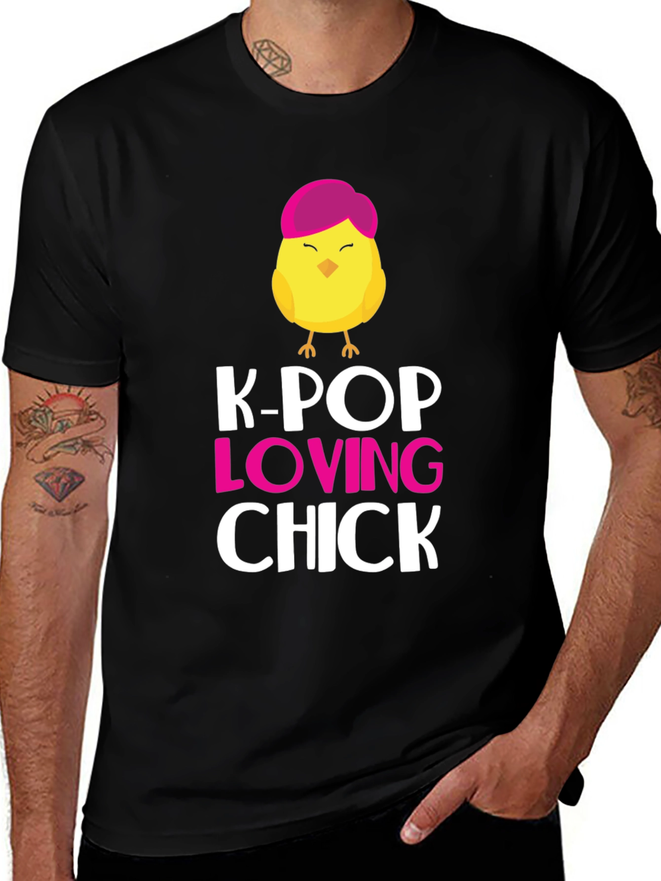 K-Pop Loving Chick T-Shirt Cute Graphic Tee