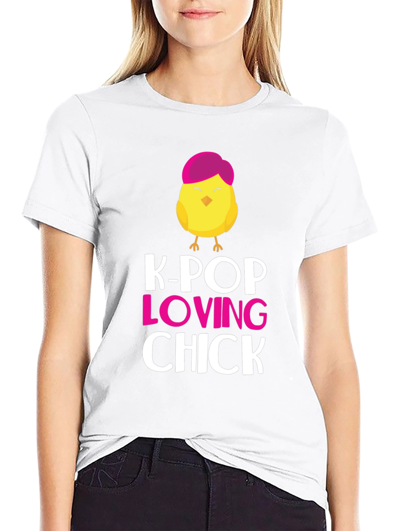 K-Pop Loving Chick T-Shirt Cute Graphic Tee