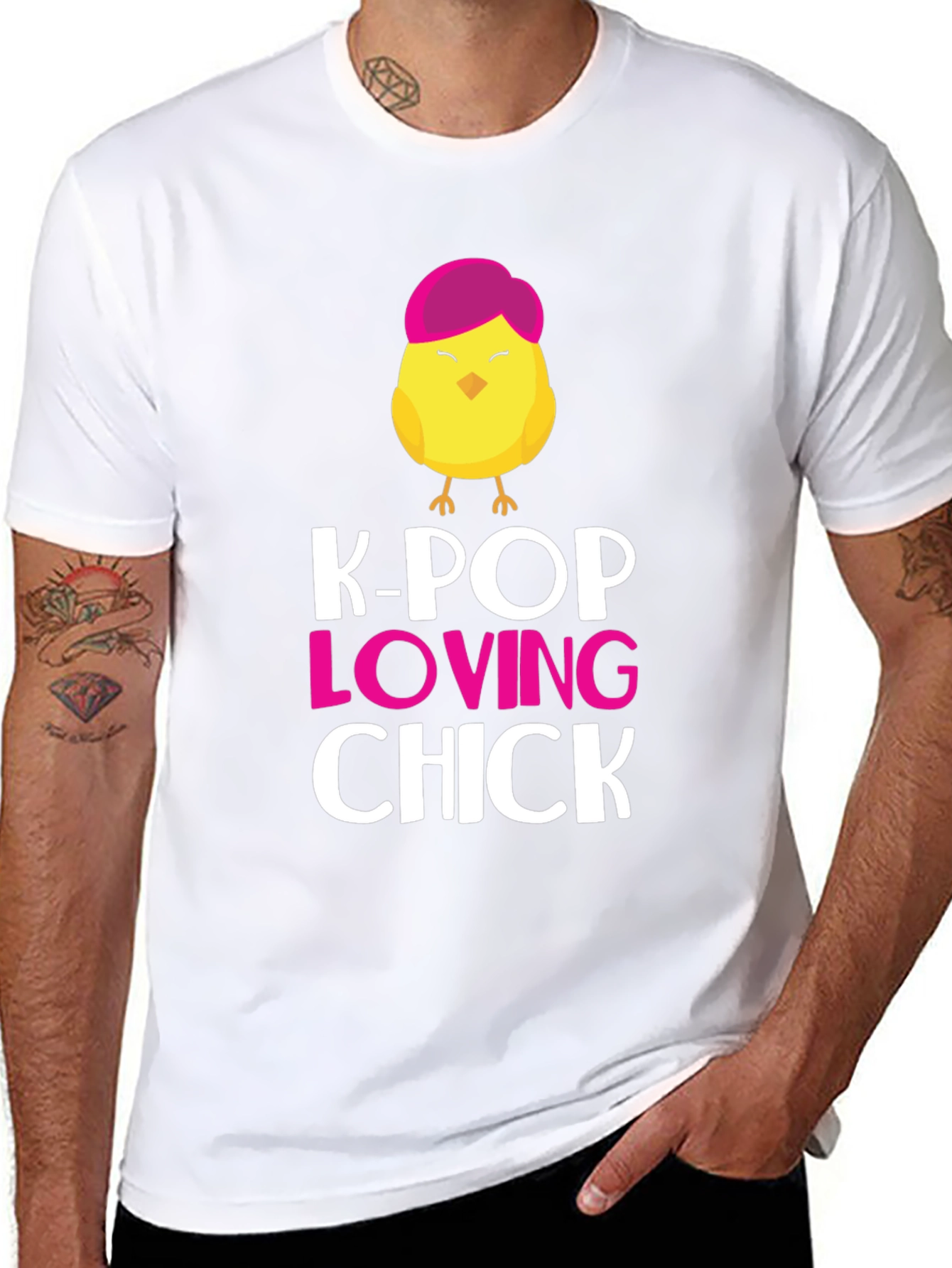 K-Pop Loving Chick T-Shirt Cute Graphic Tee