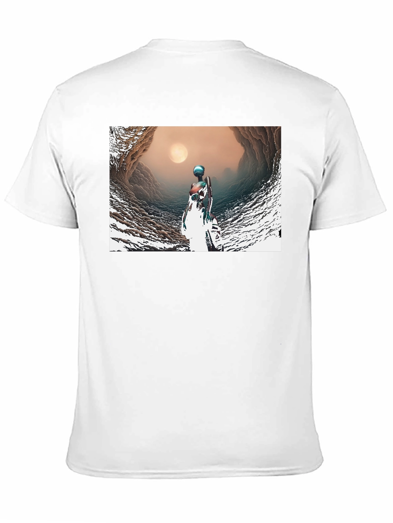 Abstract Figure Black T-Shirt