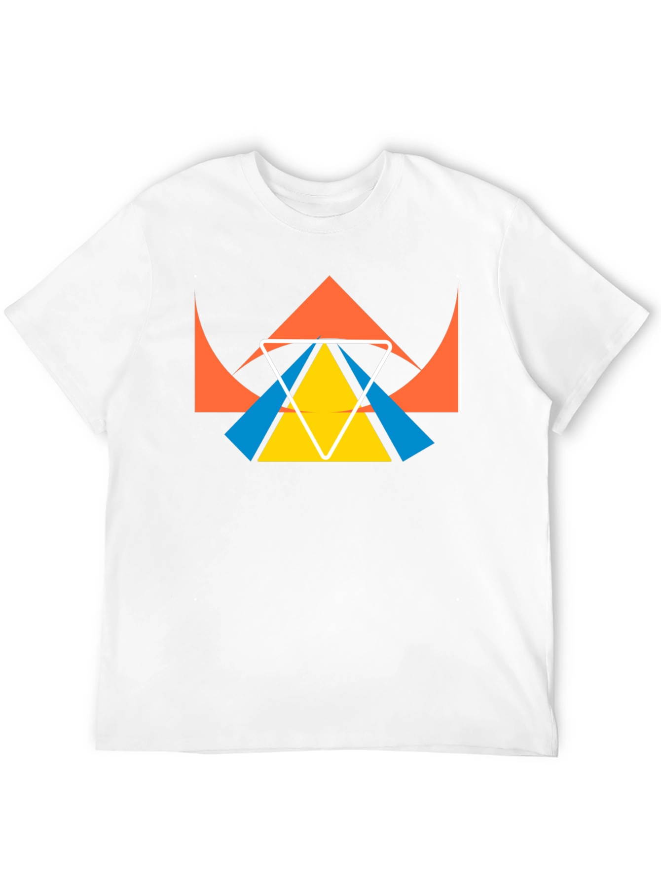 Geometric Graphic Tee - Modern Minimalist Design