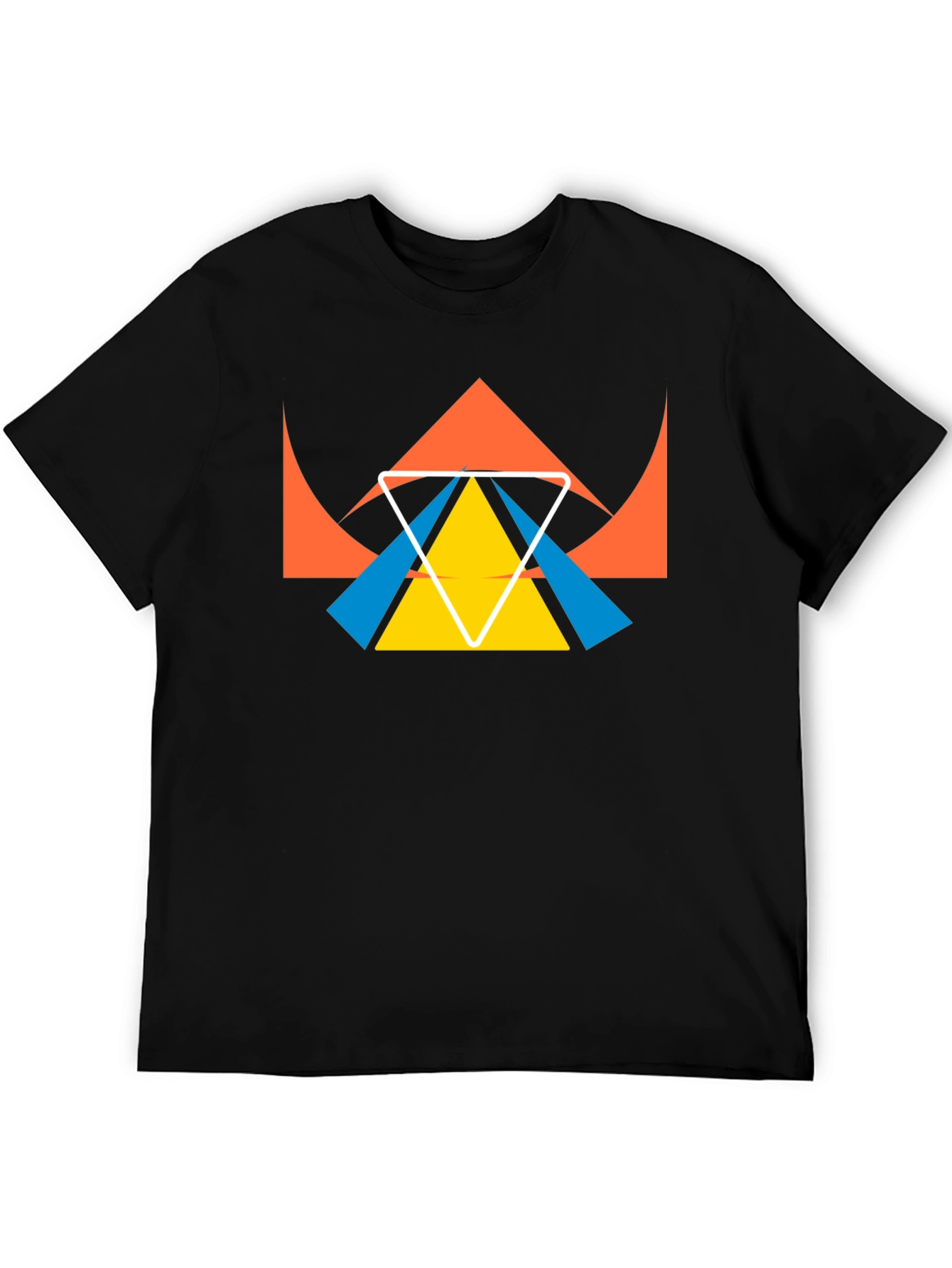 Geometric Graphic Tee - Modern Minimalist Design