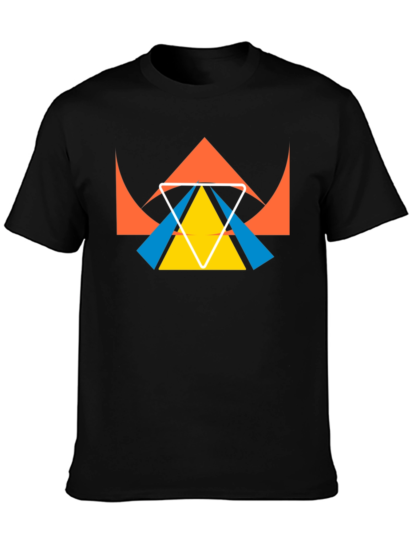 Geometric Graphic Tee - Modern Minimalist Design