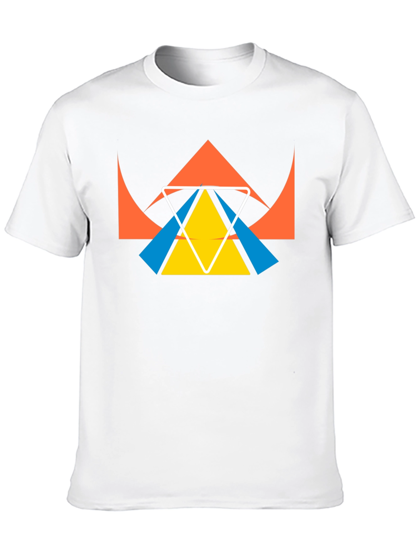 Geometric Graphic Tee - Modern Minimalist Design