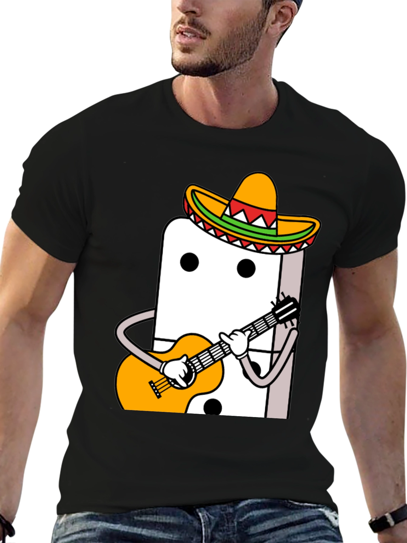 Domino Mariachi T-Shirt - Playful Graphic Tee
