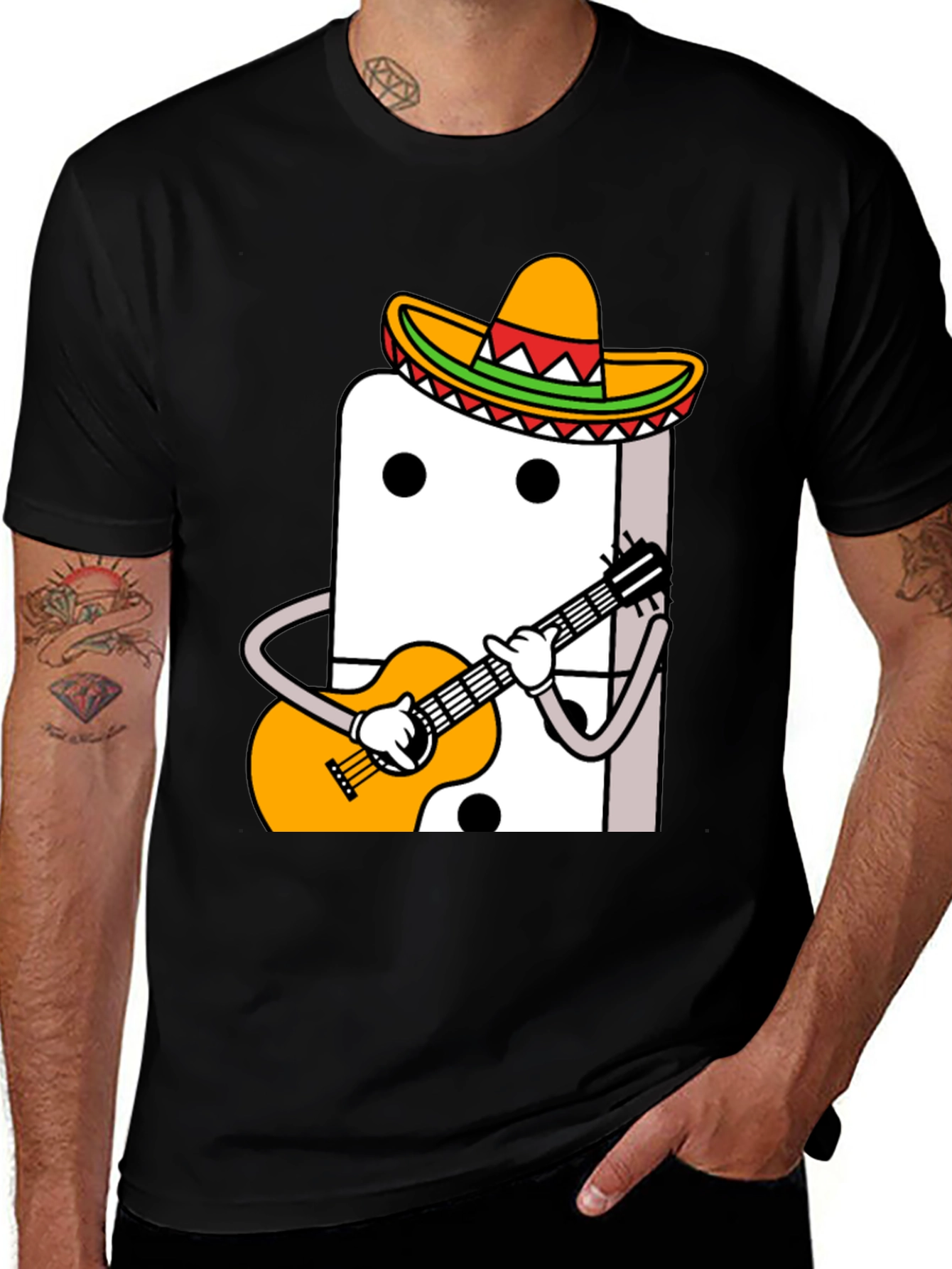 Domino Mariachi T-Shirt - Playful Graphic Tee