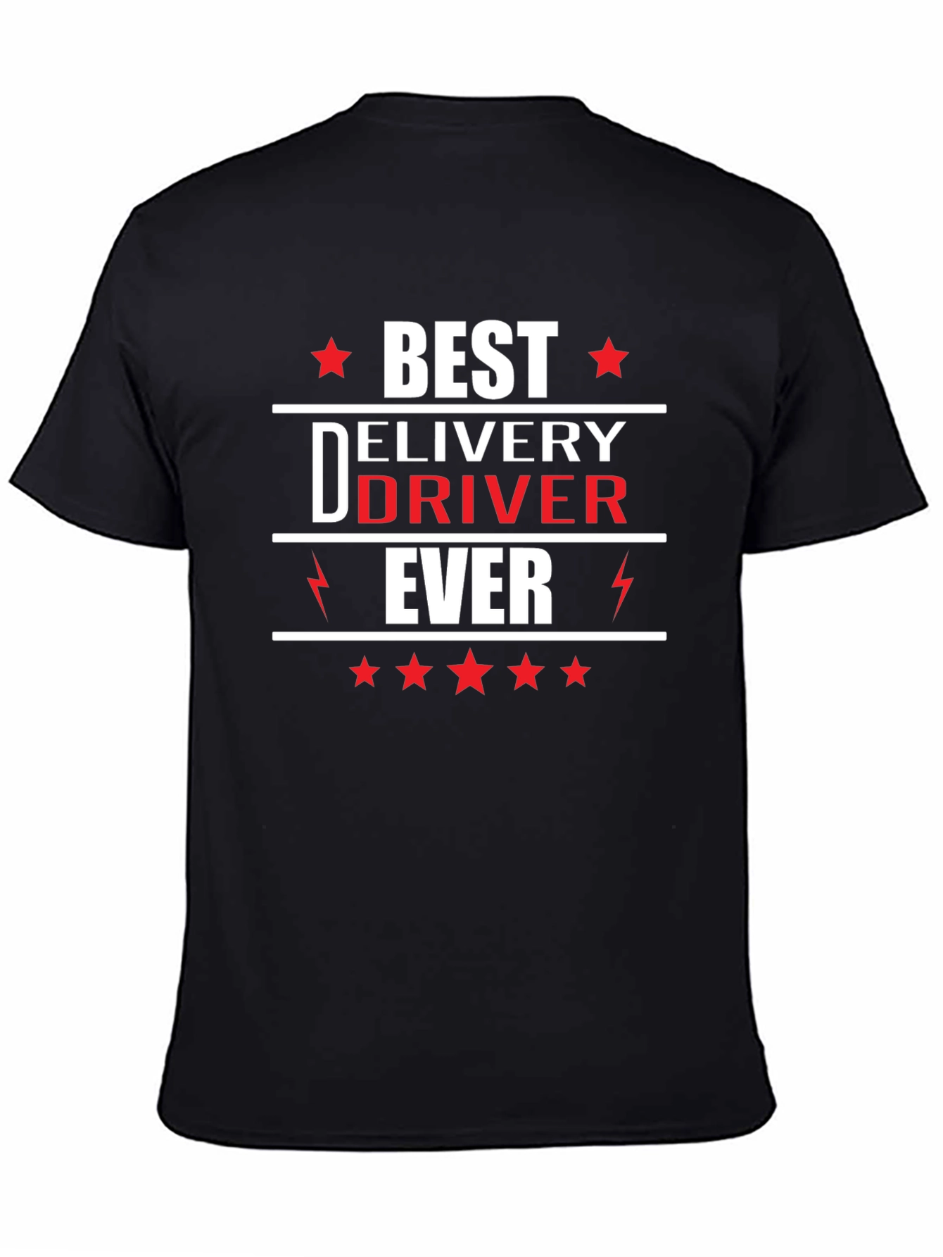 Best Delivery Driver Ever Black T-Shirt