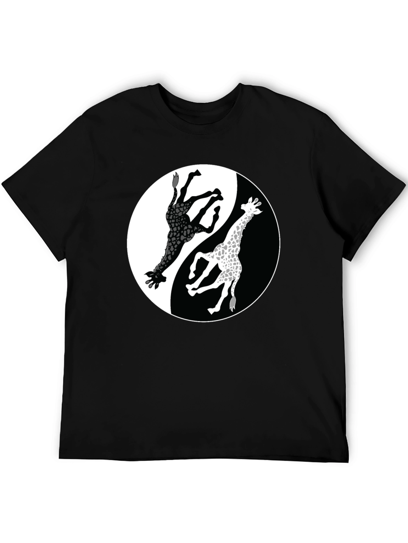 Yin Yang Giraffe Graphic Tee