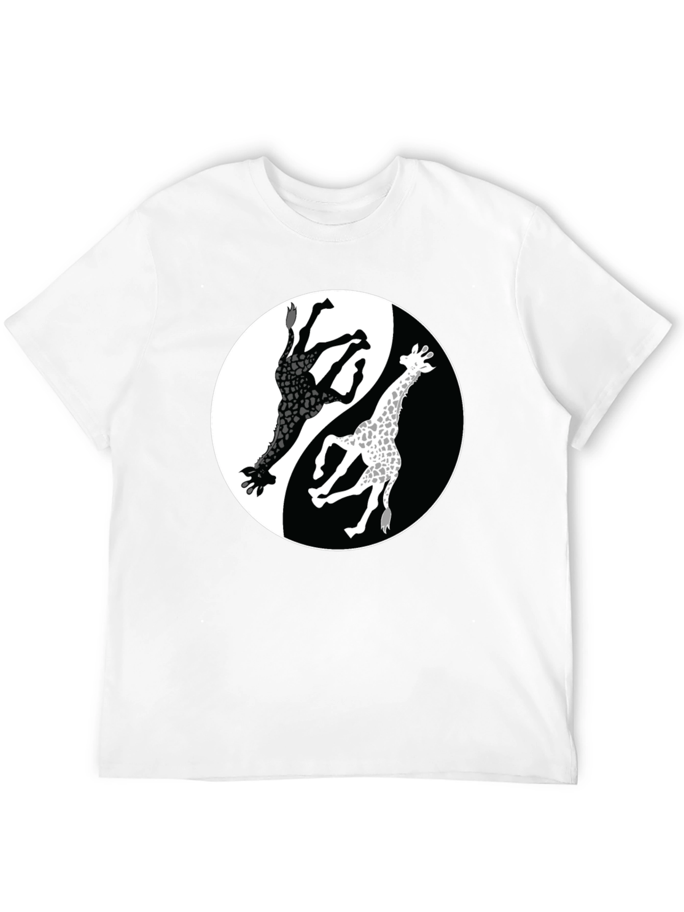 Yin Yang Giraffe Graphic Tee