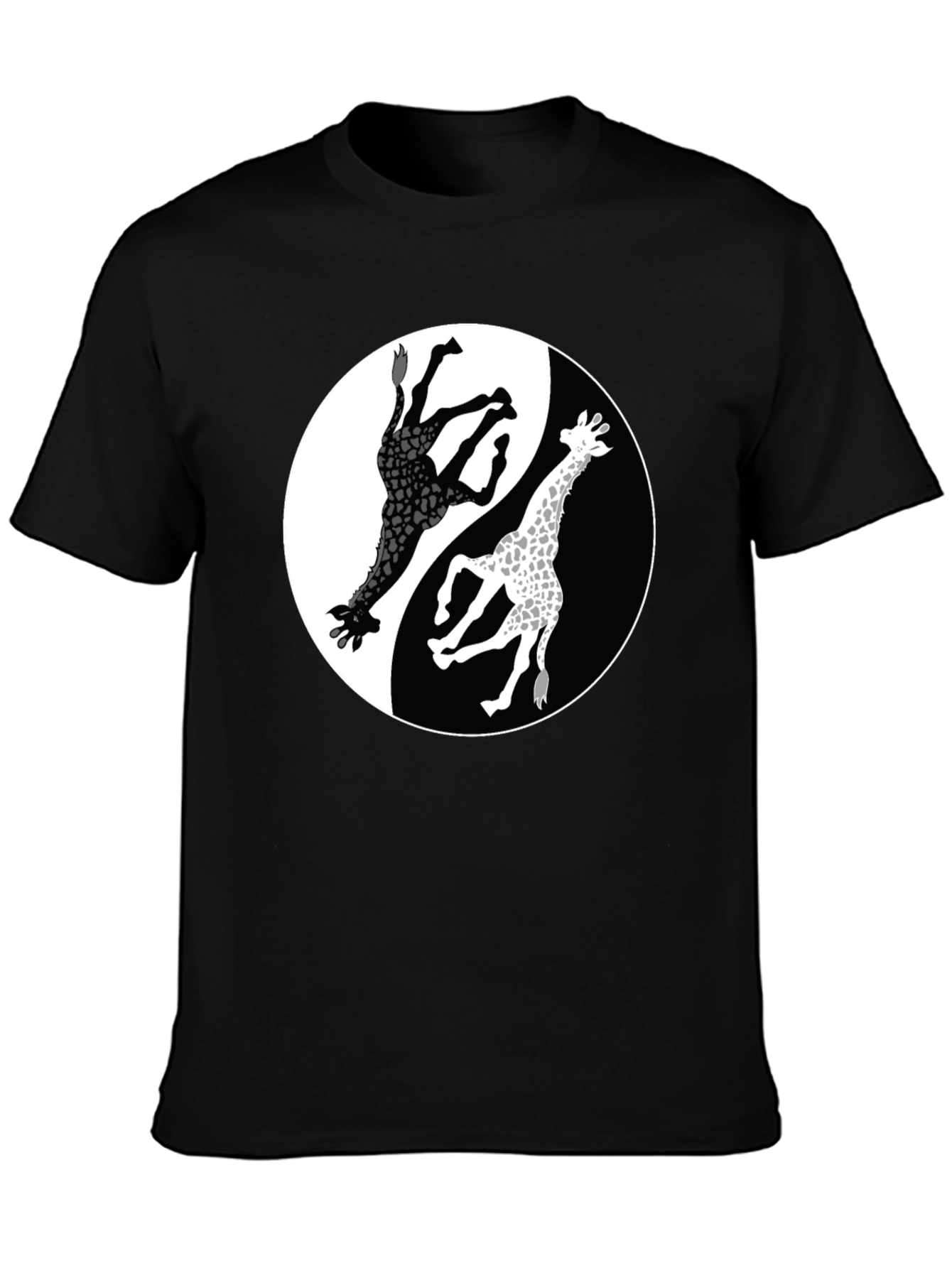 Yin Yang Giraffe Graphic Tee