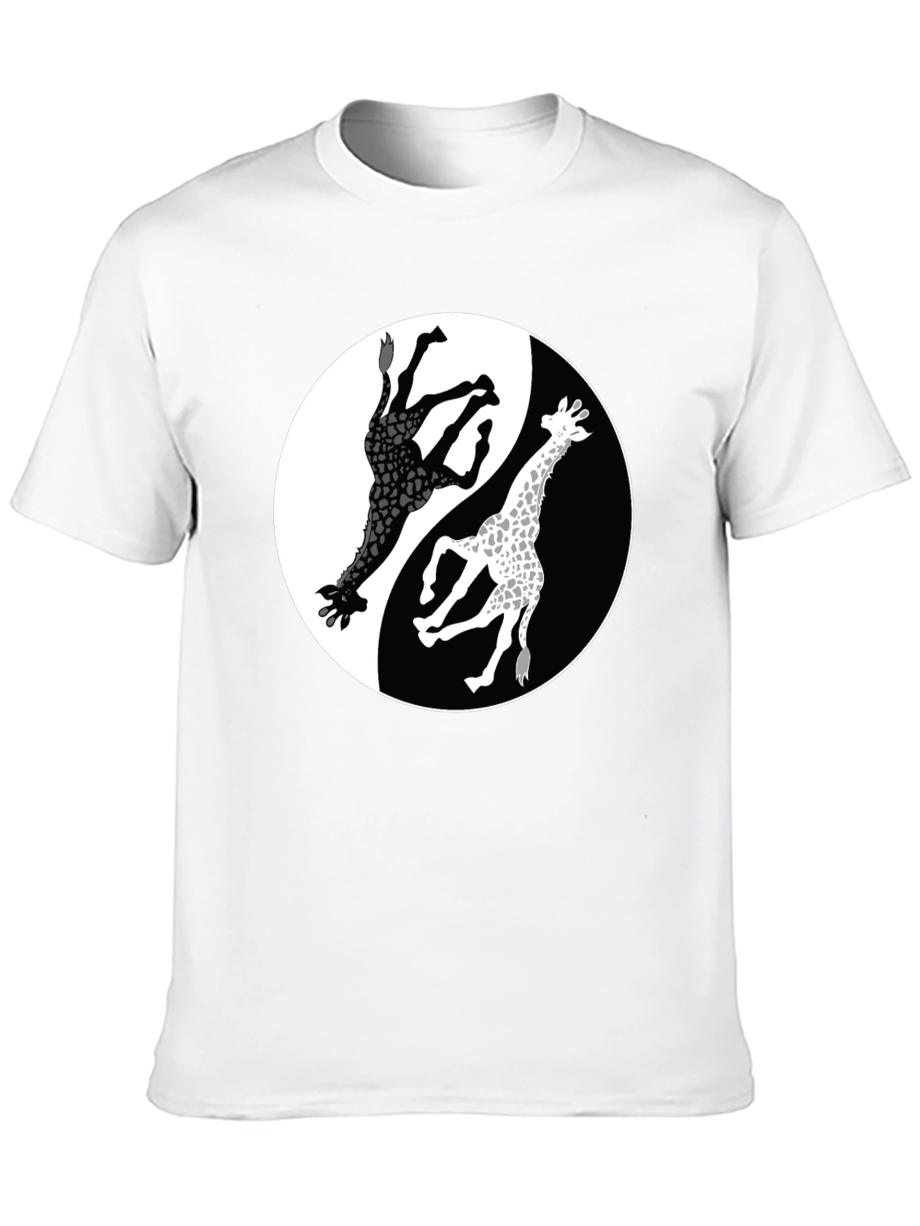 Yin Yang Giraffe Graphic Tee