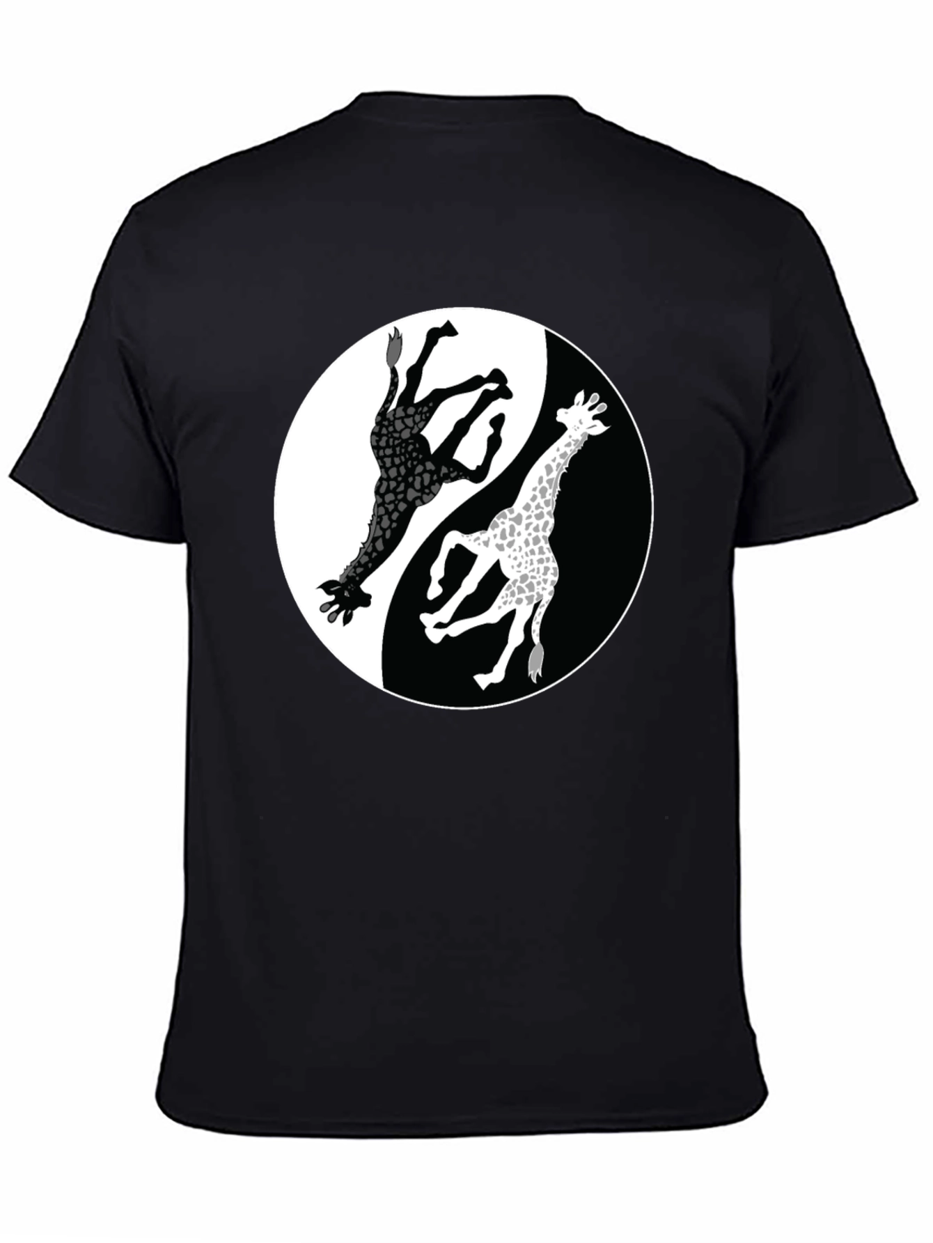 Yin Yang Giraffe Graphic Tee