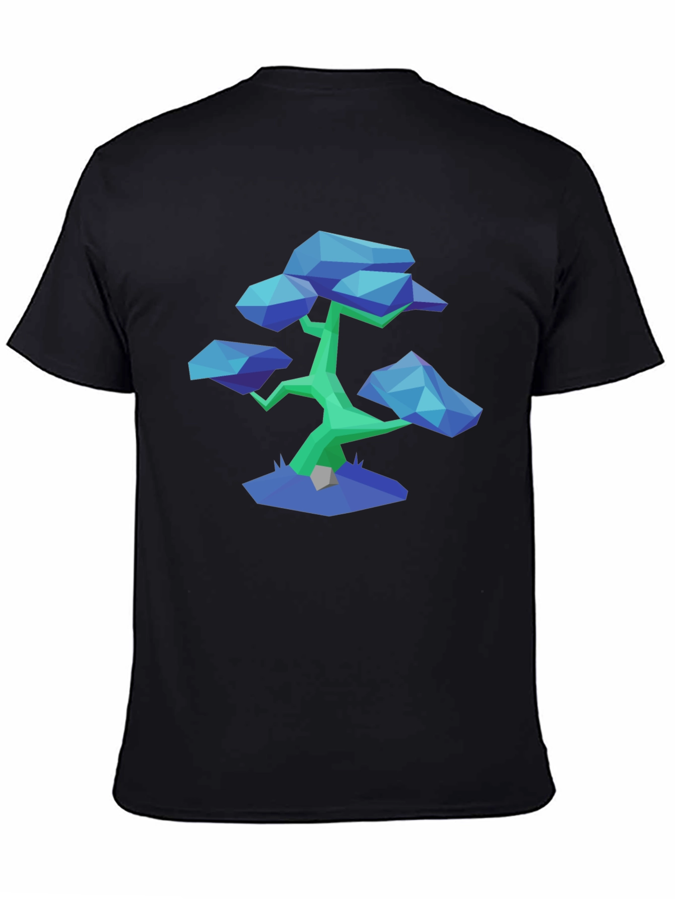 Geometric Bonsai Tee - Modern Minimalist Style