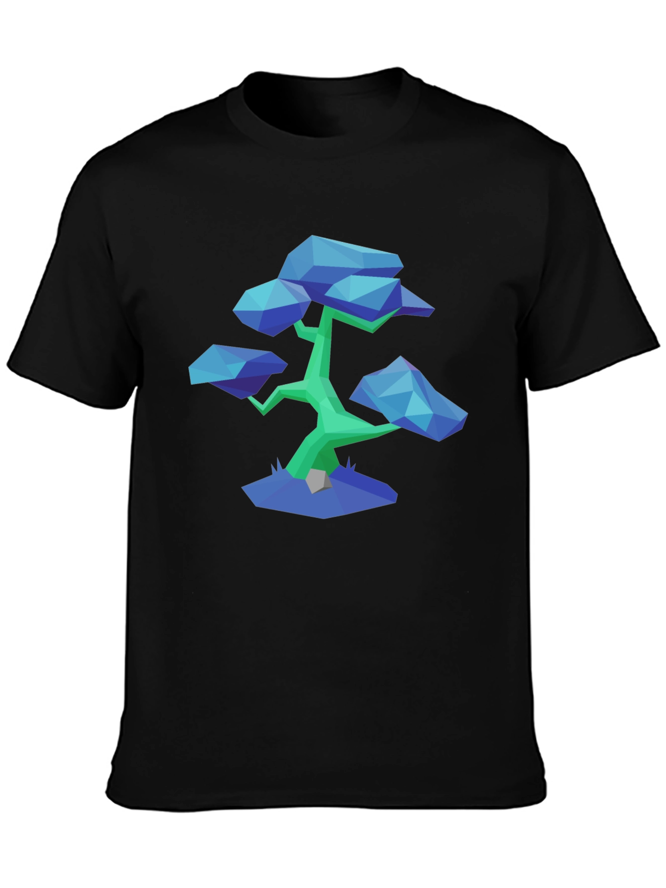 Geometric Bonsai Tee - Modern Minimalist Style