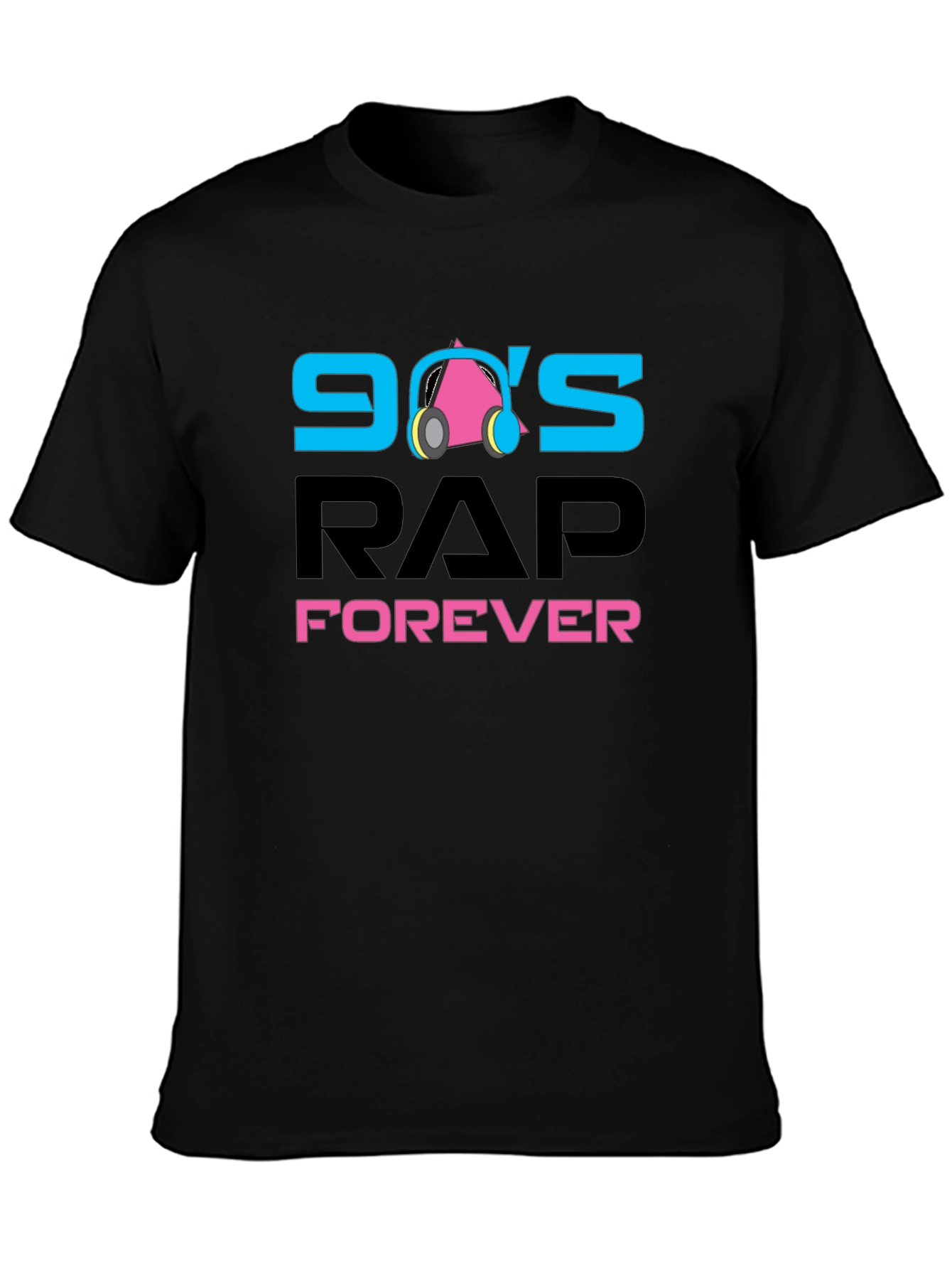 90s Rap Forever Black T-Shirt