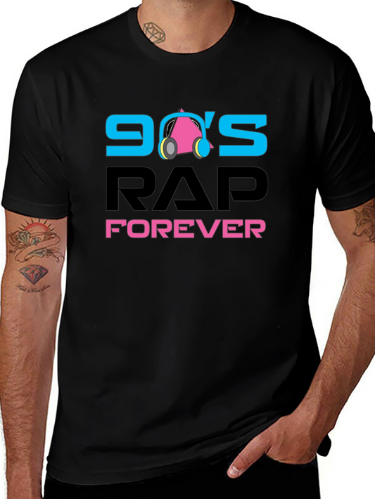 90s Rap Forever Black T-Shirt