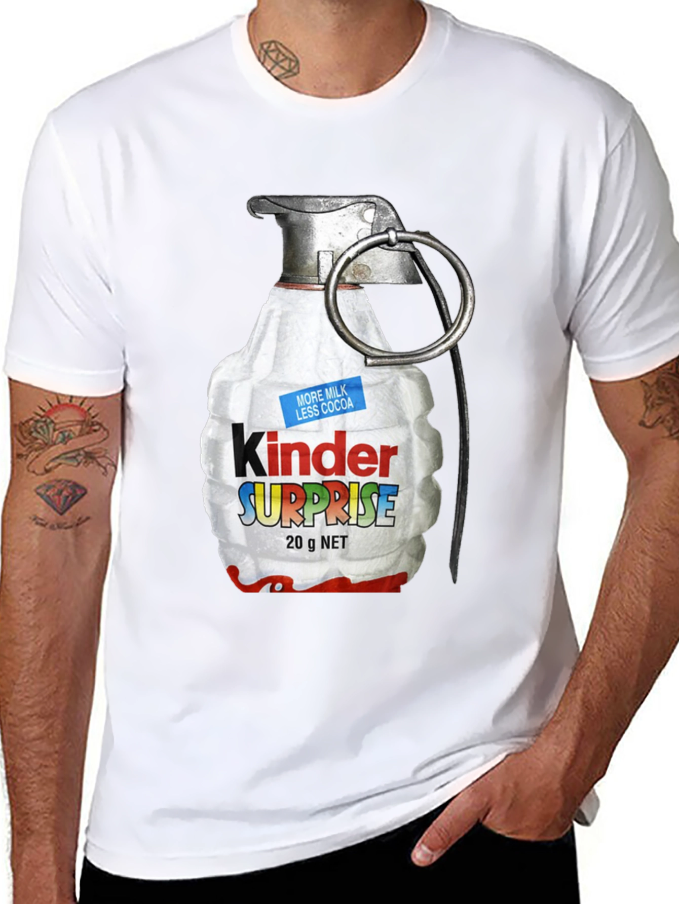 Kinder Surprise Grenade T-Shirt - Funny Novelty Tee