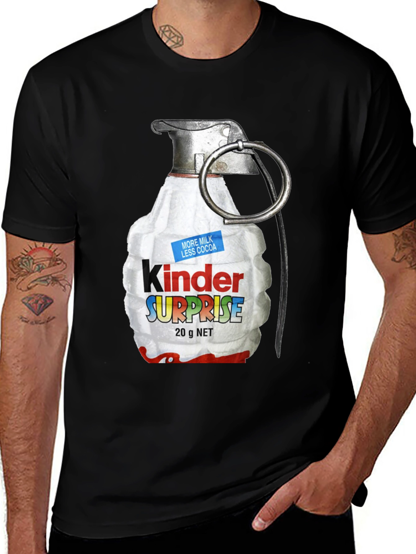 Kinder Surprise Grenade T-Shirt - Funny Novelty Tee