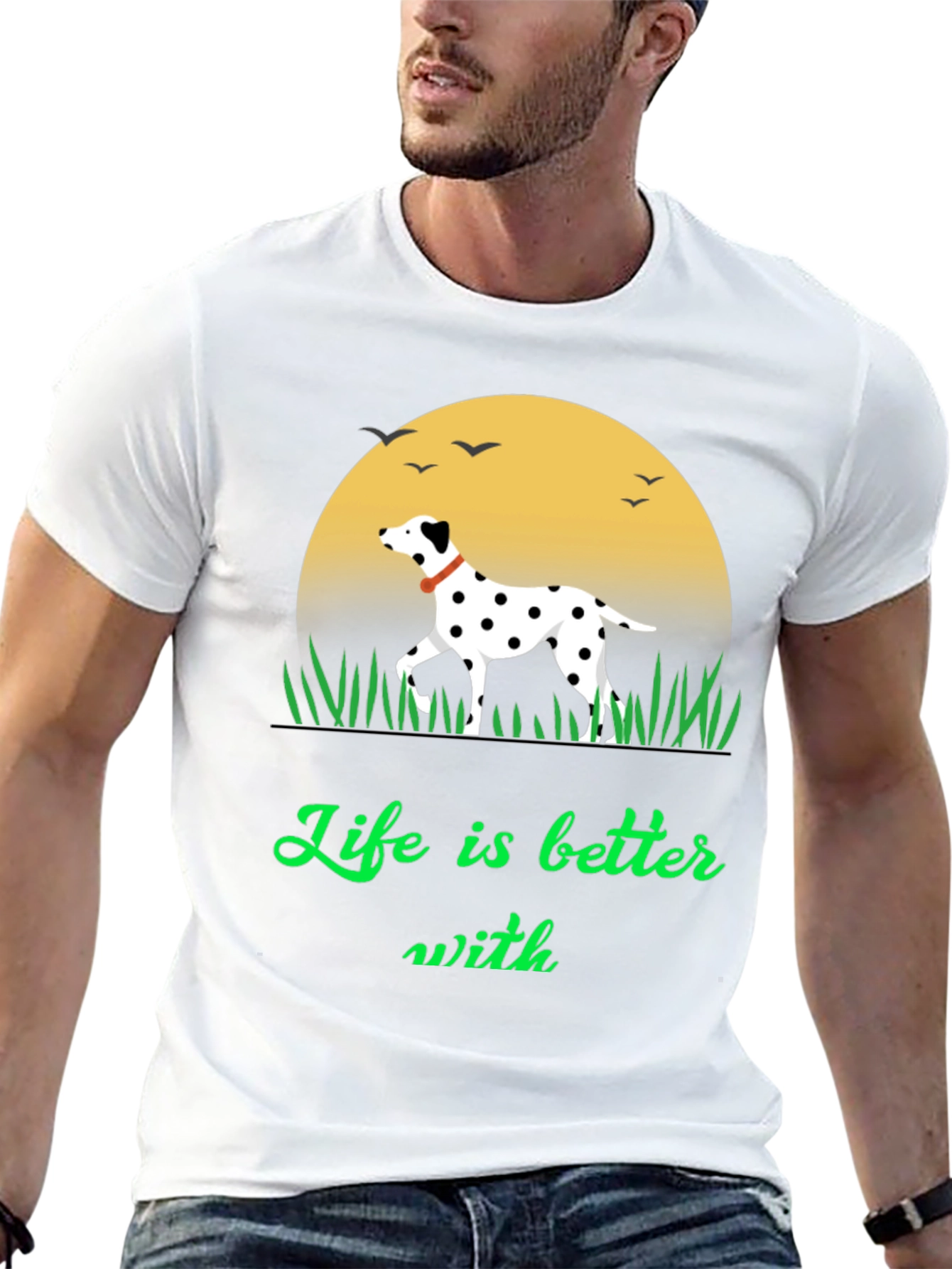Dalmatian Lover Tee - Life is Better With